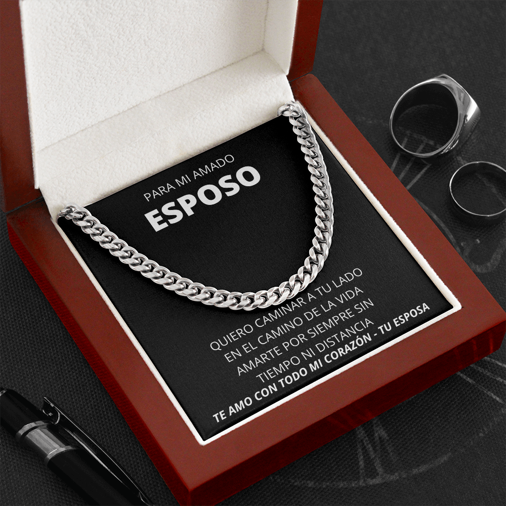 Para Mi Esposo "Quiero Caminar a Tu Lado" Regalo Para Marido Aniversario, Cumpleaños