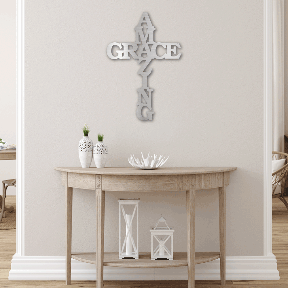 Crucifijo Metalico Para Pared - Cruz Decoración de Pared