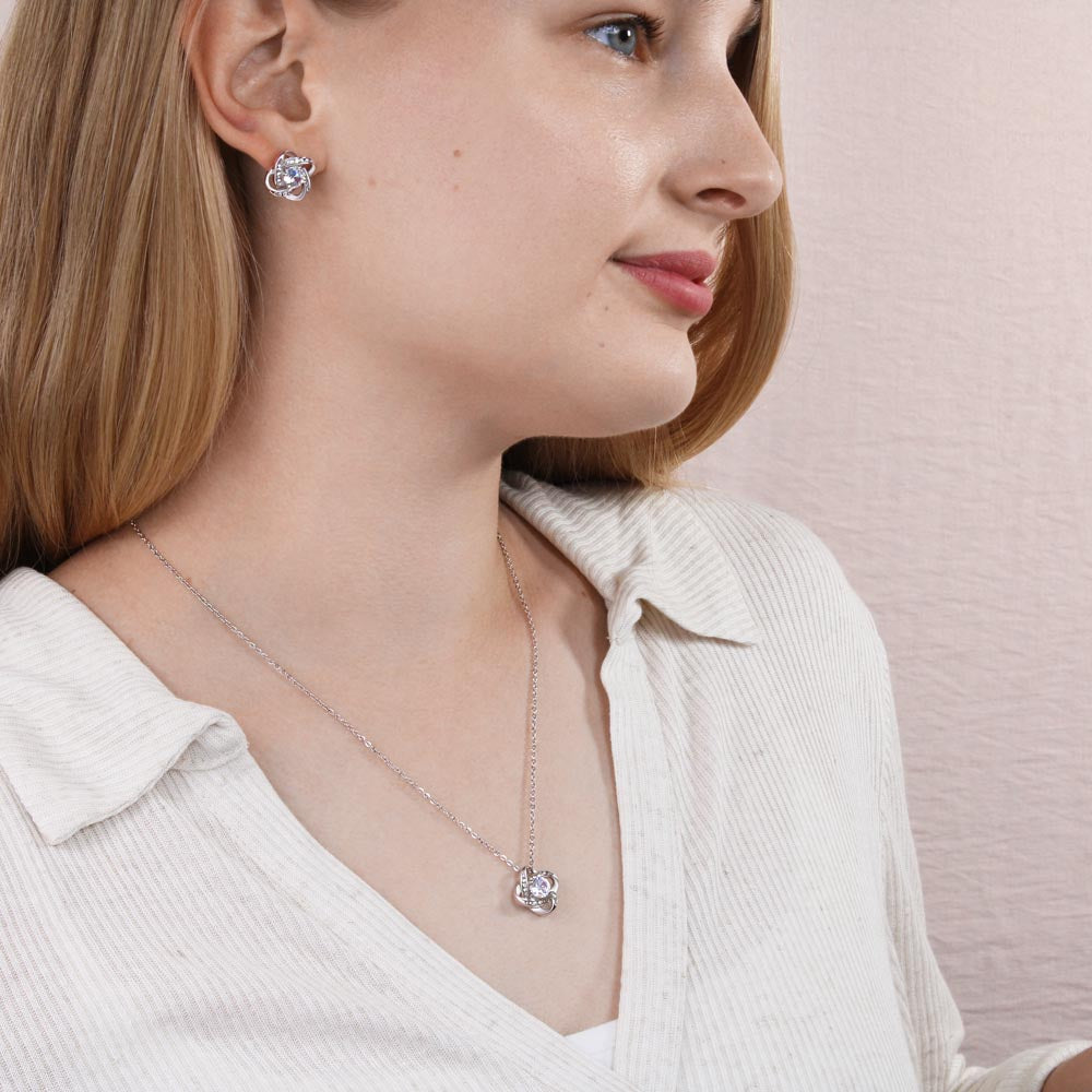 Regalo Para Esposa Set de Aros y Collar El Amor De Mi Vida Regalo Para Mujer