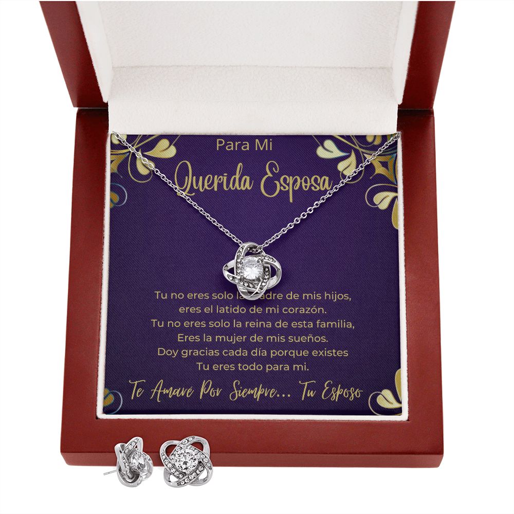 Set de Regalo Para Esposa de Aniversario Cumpleaños o Dia De las Madres Collar Joyeria Para Mujer