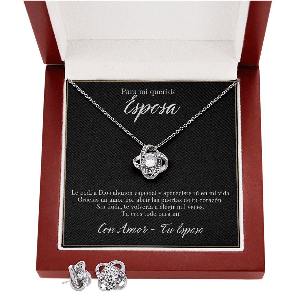 Regalo Para Esposa, Regalo Para Novia, Collar Joya Para Mujer, Regalo De Aniversario Joyeria Set De Regalo De Cumpleanos Juego De Collar y Aretes
