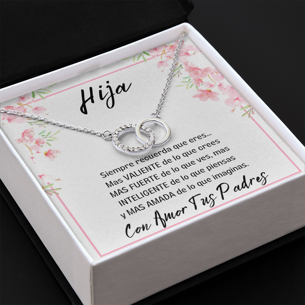 Regalo de Mamá y Papá Para Hija Joya Con Mensaje Idea De Regalo De Graduación