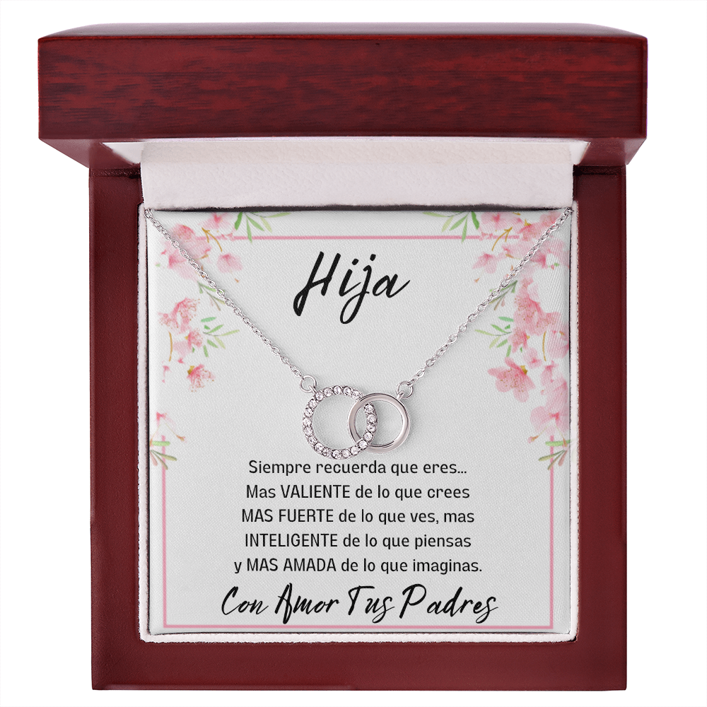 Regalo de Mamá y Papá Para Hija Joya Con Mensaje Idea De Regalo De Graduación