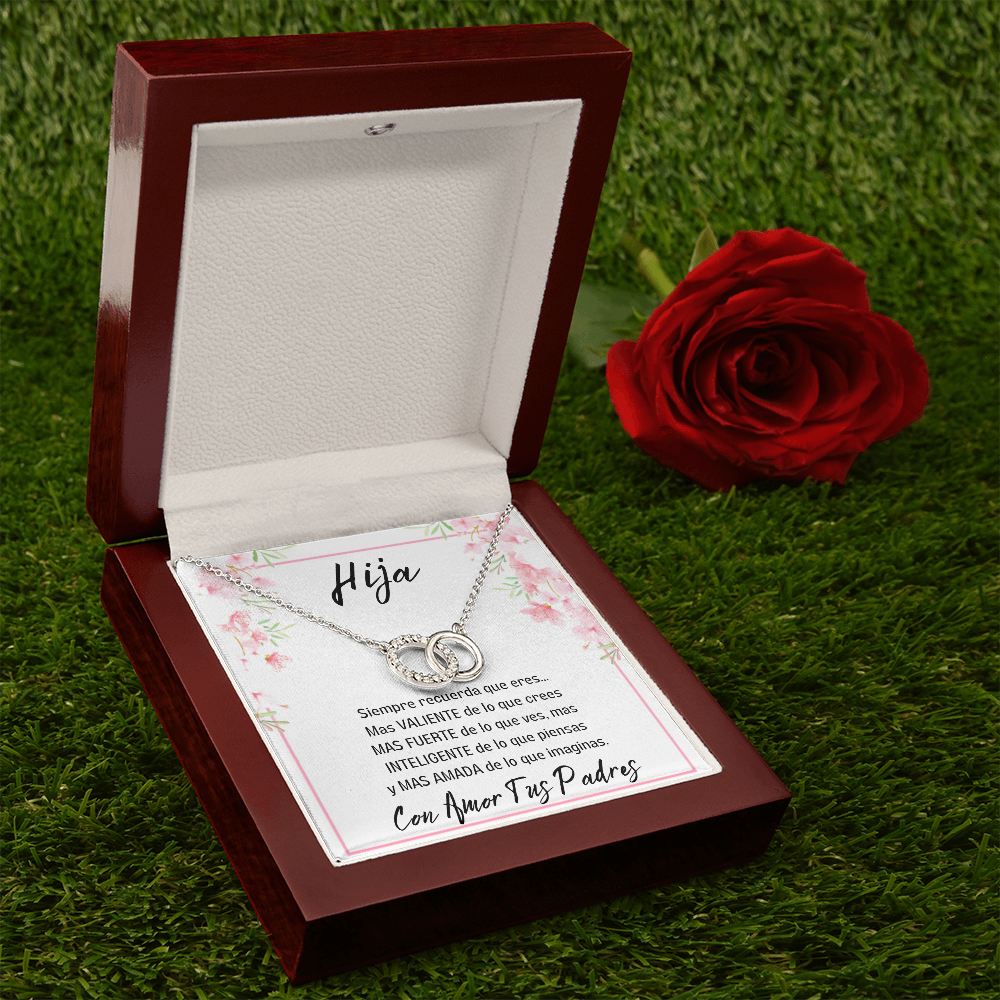 Regalo de Mamá y Papá Para Hija Joya Con Mensaje Idea De Regalo De Graduación