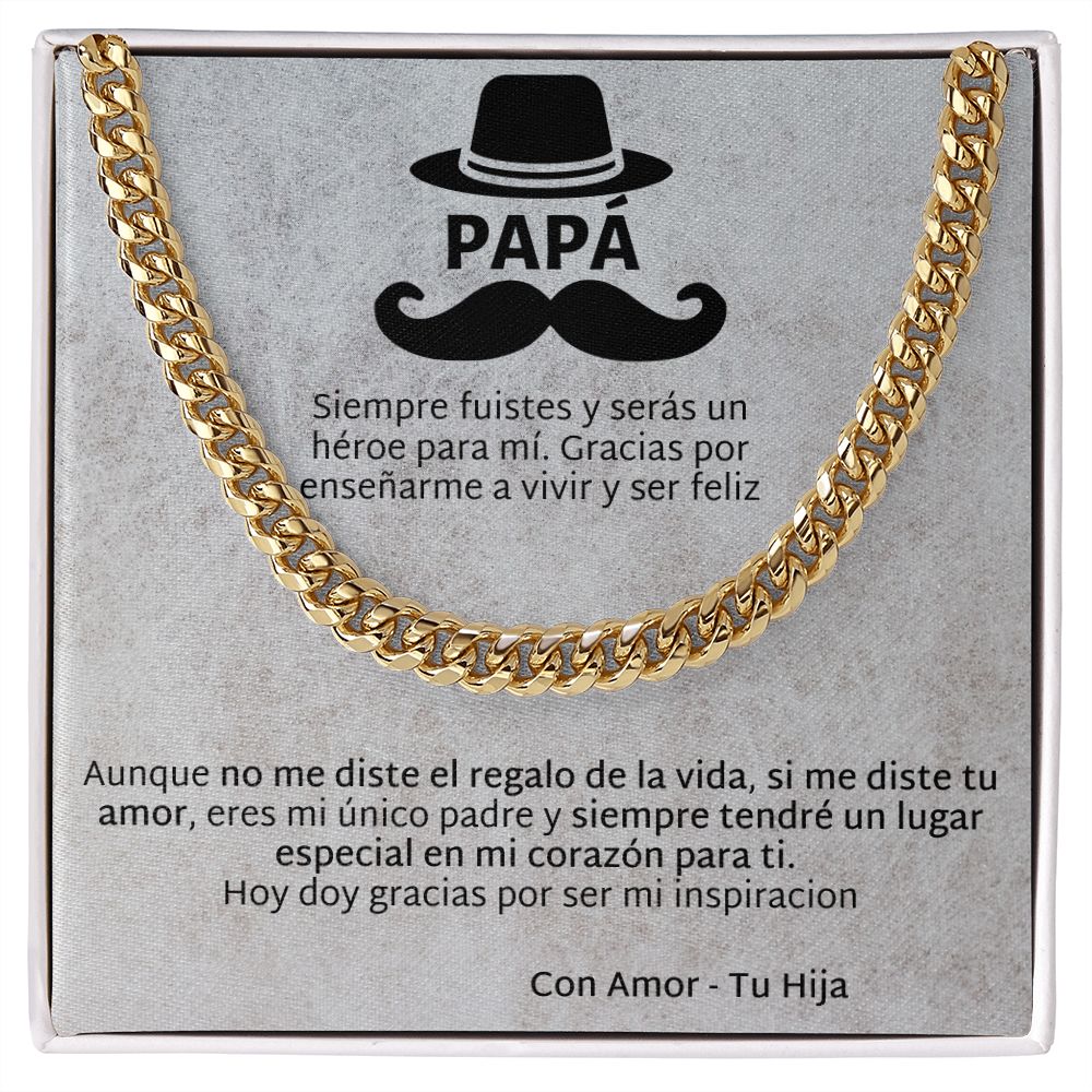 Regalo Para Papá de Hija Father and Daughter Necklace Gift Set