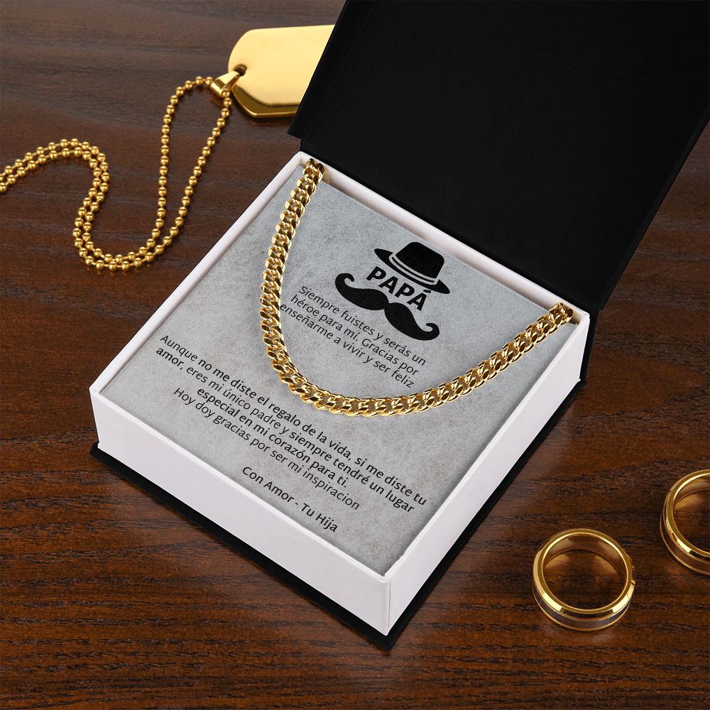 Regalo Para Papá de Hija Father and Daughter Necklace Gift Set