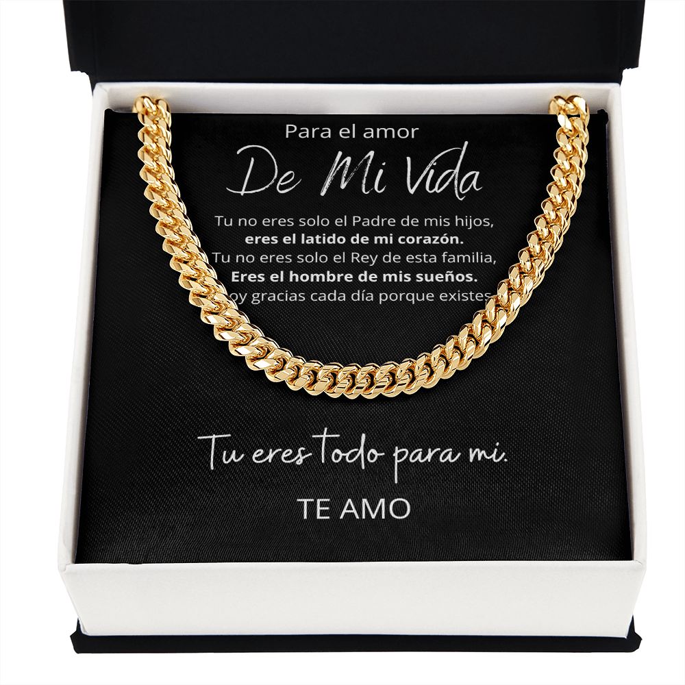 Collar De Regalo Para Esposo Cuban Link Luxury Box Length Extension