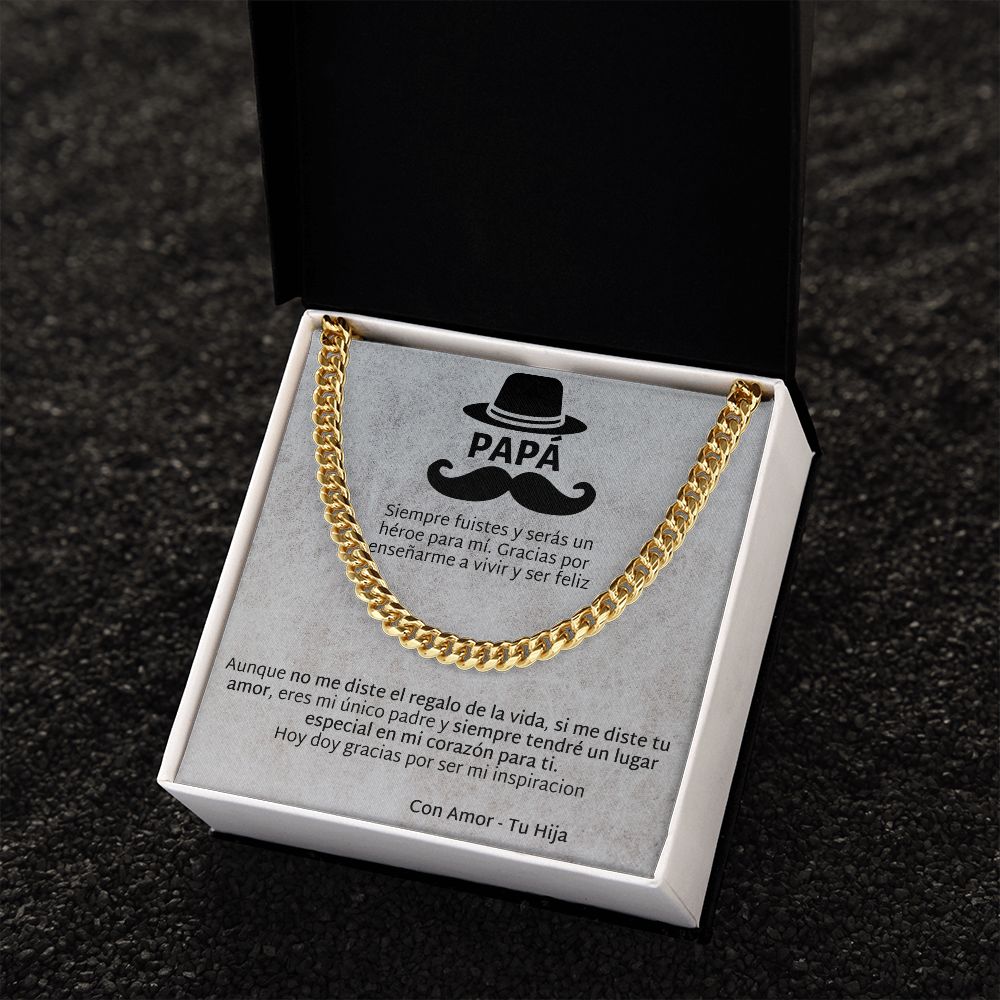Regalo Para Papá de Hija Father and Daughter Necklace Gift Set