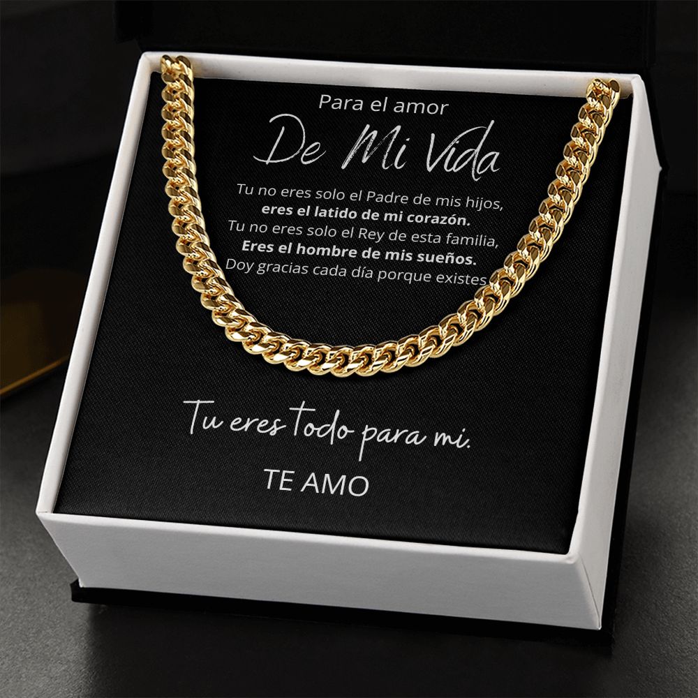 Collar De Regalo Para Esposo Cuban Link Luxury Box Length Extension