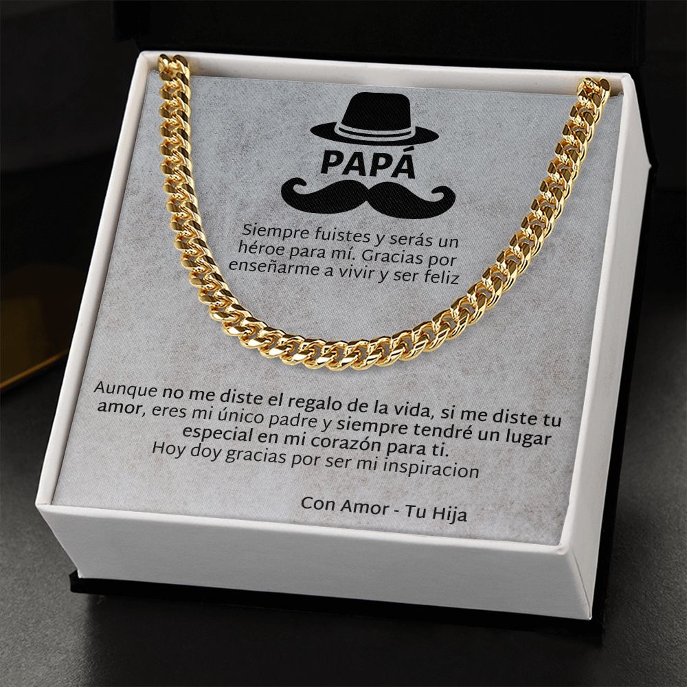 Regalo Para Papá de Hija Father and Daughter Necklace Gift Set