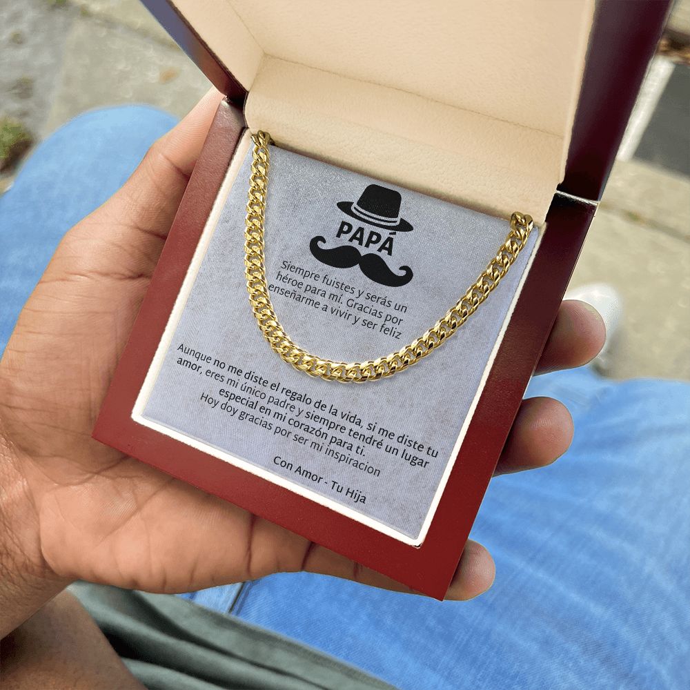 Regalo Para Papá de Hija Father and Daughter Necklace Gift Set