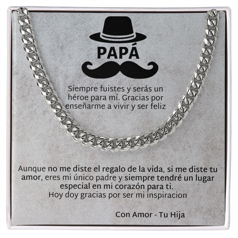 Regalo Para Papá de Hija Father and Daughter Necklace Gift Set