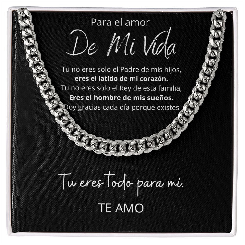 Collar De Regalo Para Esposo Cuban Link Luxury Box Length Extension
