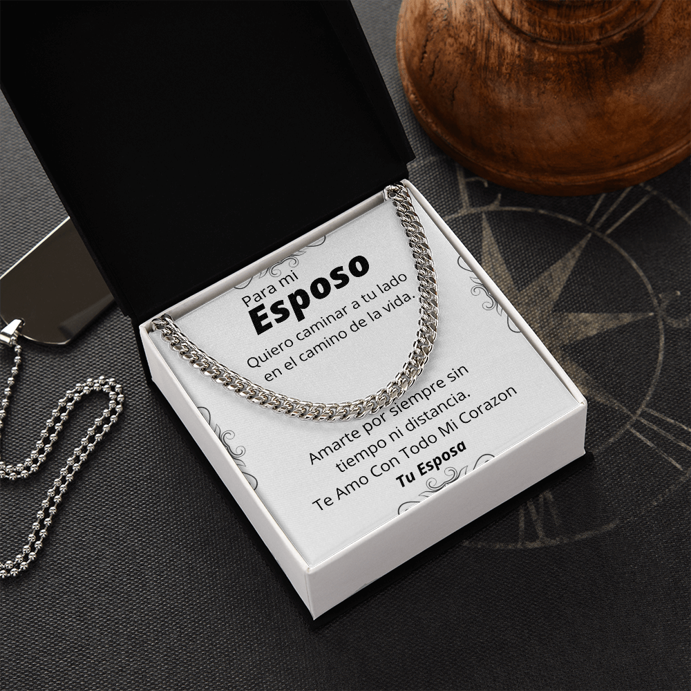 Regalo Para Esposo Collar Para Hombre De Esposa a Esposo Cumpleaños, Aniversario, Dia Del Padre o Navidad