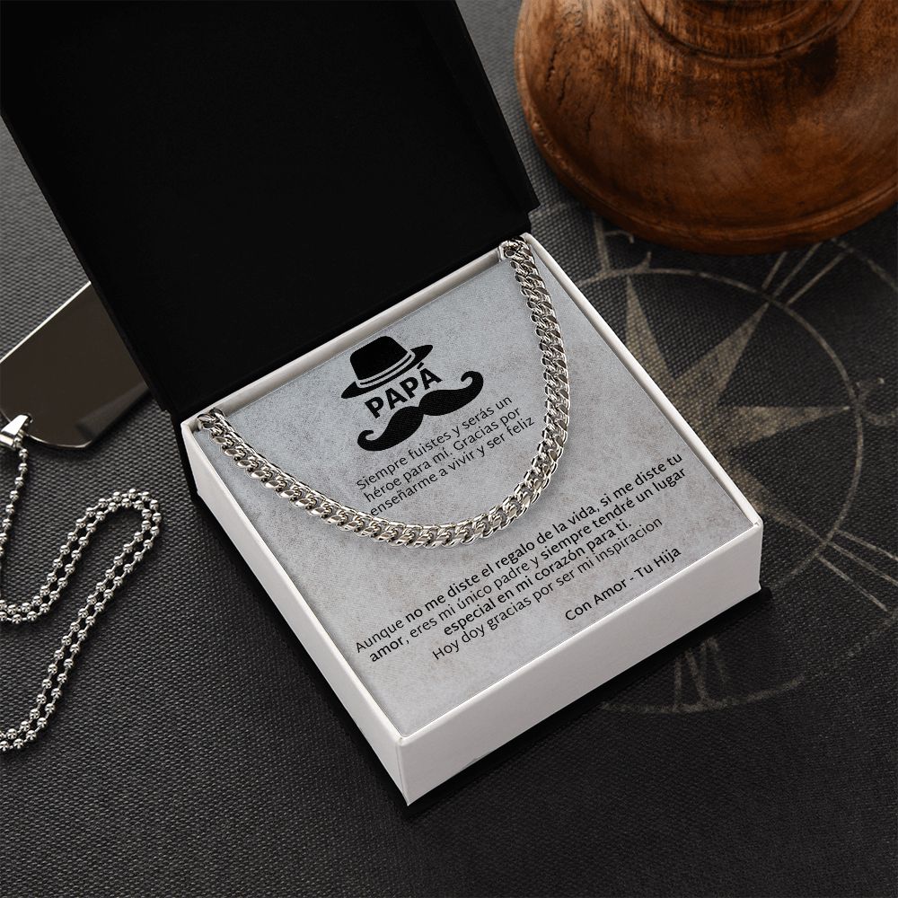 Regalo Para Papá de Hija Father and Daughter Necklace Gift Set