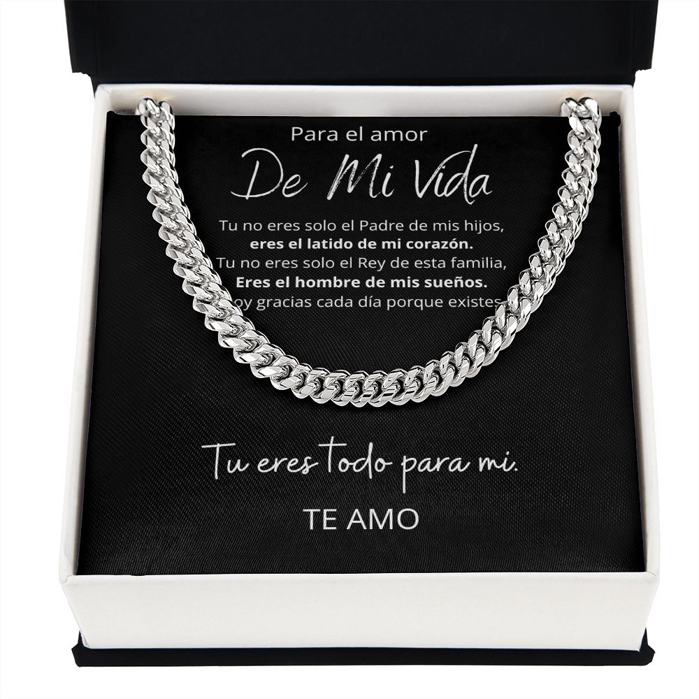 Collar De Regalo Para Esposo Cuban Link Luxury Box Length Extension