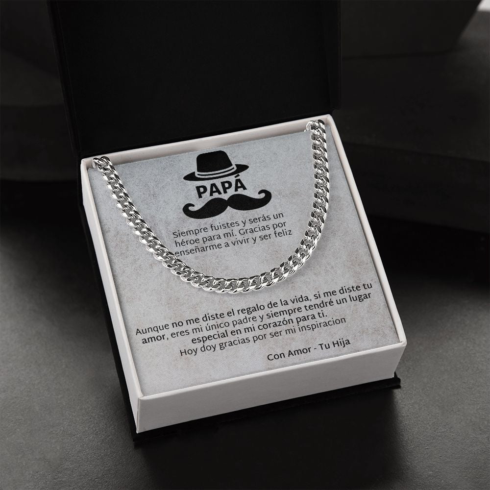 Regalo Para Papá de Hija Father and Daughter Necklace Gift Set