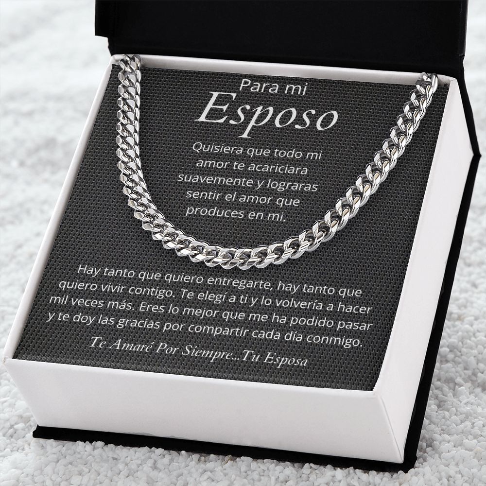 Regalo Para Hombre El Amor De Mi Vida Regalo Para Esposo Collar Con Mensaje Personalizado Para Cumpleaños Aniversario Link Chain Necklaces