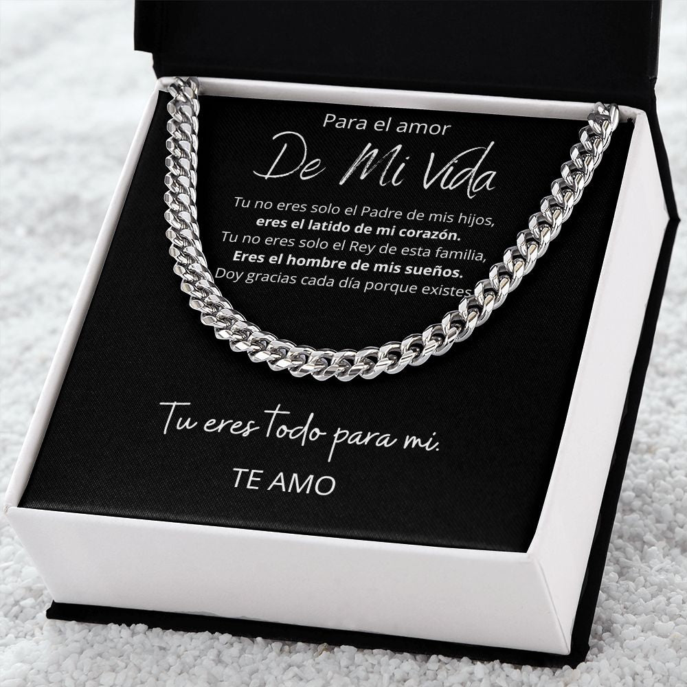 Collar De Regalo Para Esposo Cuban Link Luxury Box Length Extension