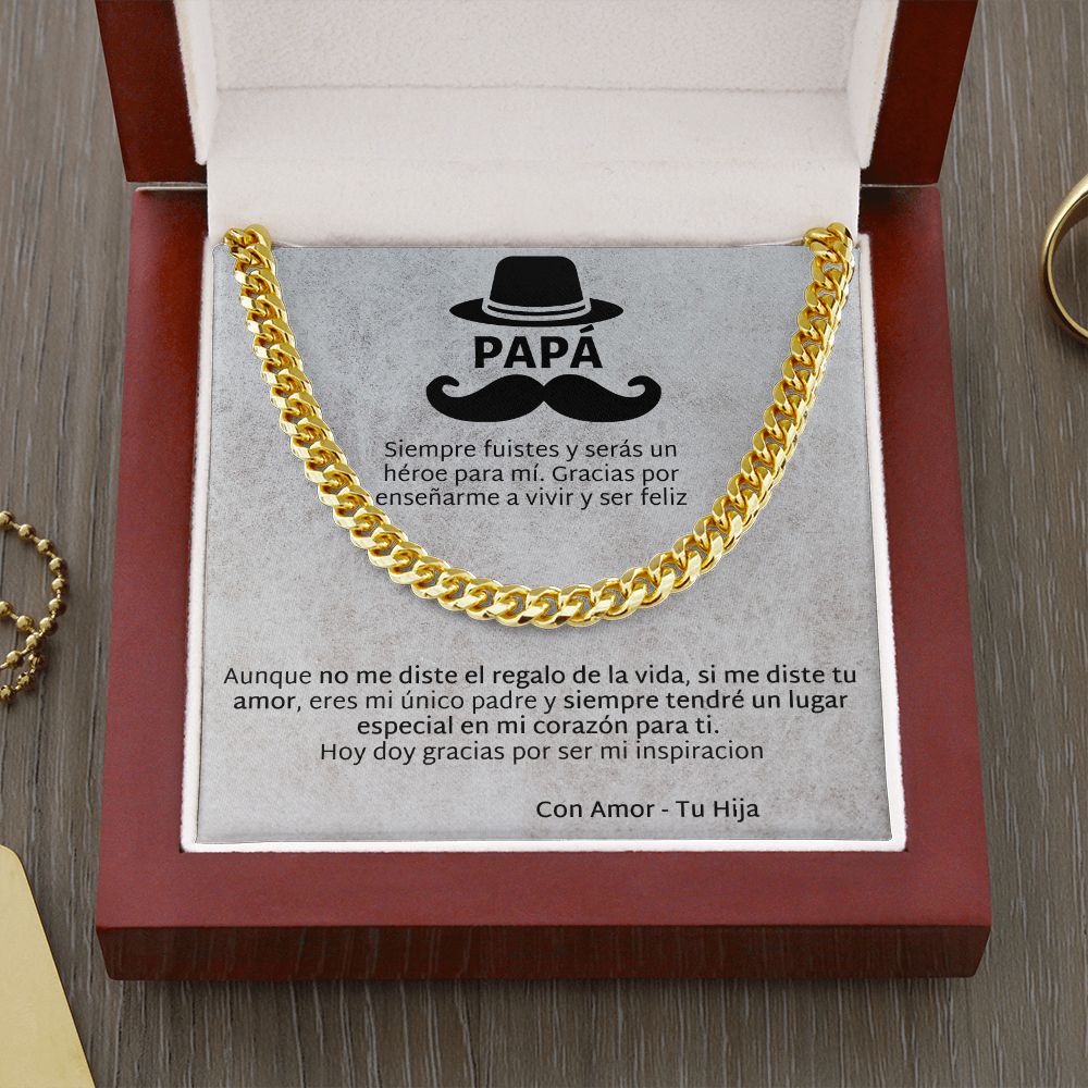 Regalo Para Papá de Hija Father and Daughter Necklace Gift Set