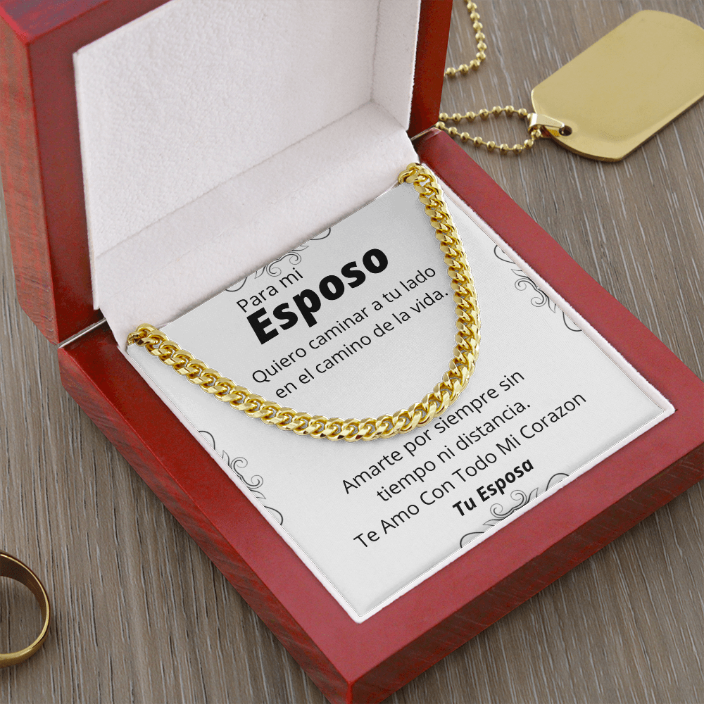 Regalo Para Esposo Collar Para Hombre De Esposa a Esposo Cumpleaños, Aniversario, Dia Del Padre o Navidad
