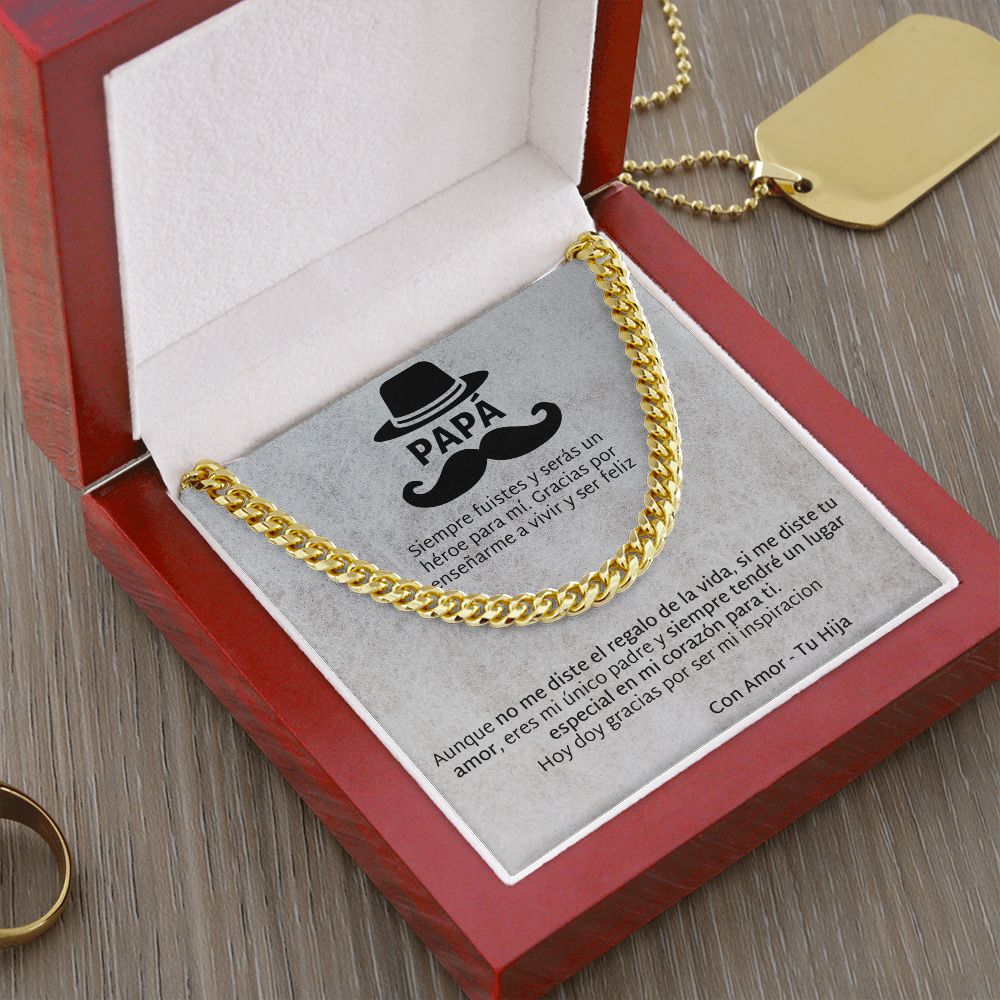 Regalo Para Papá de Hija Father and Daughter Necklace Gift Set
