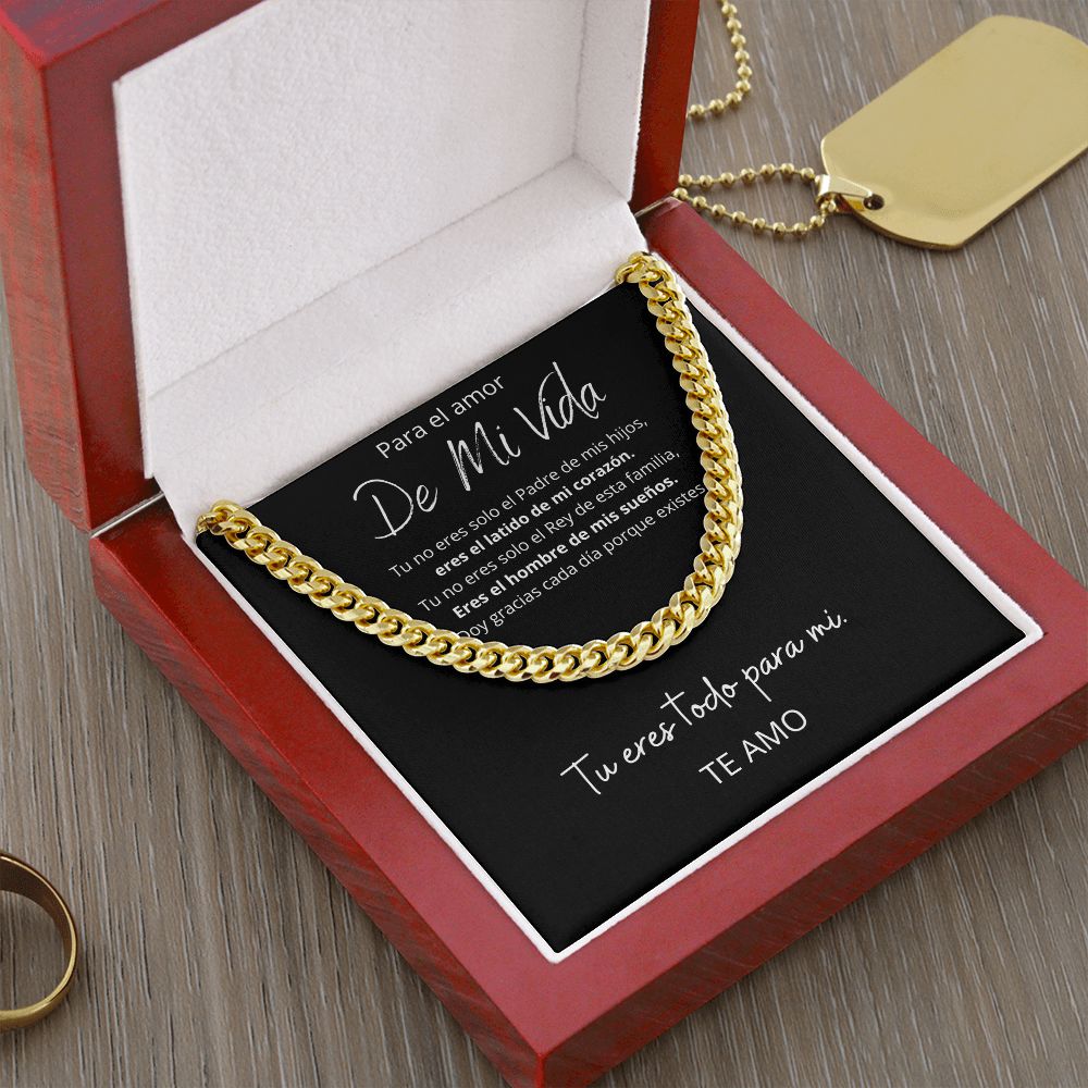 Collar De Regalo Para Esposo Cuban Link Luxury Box Length Extension