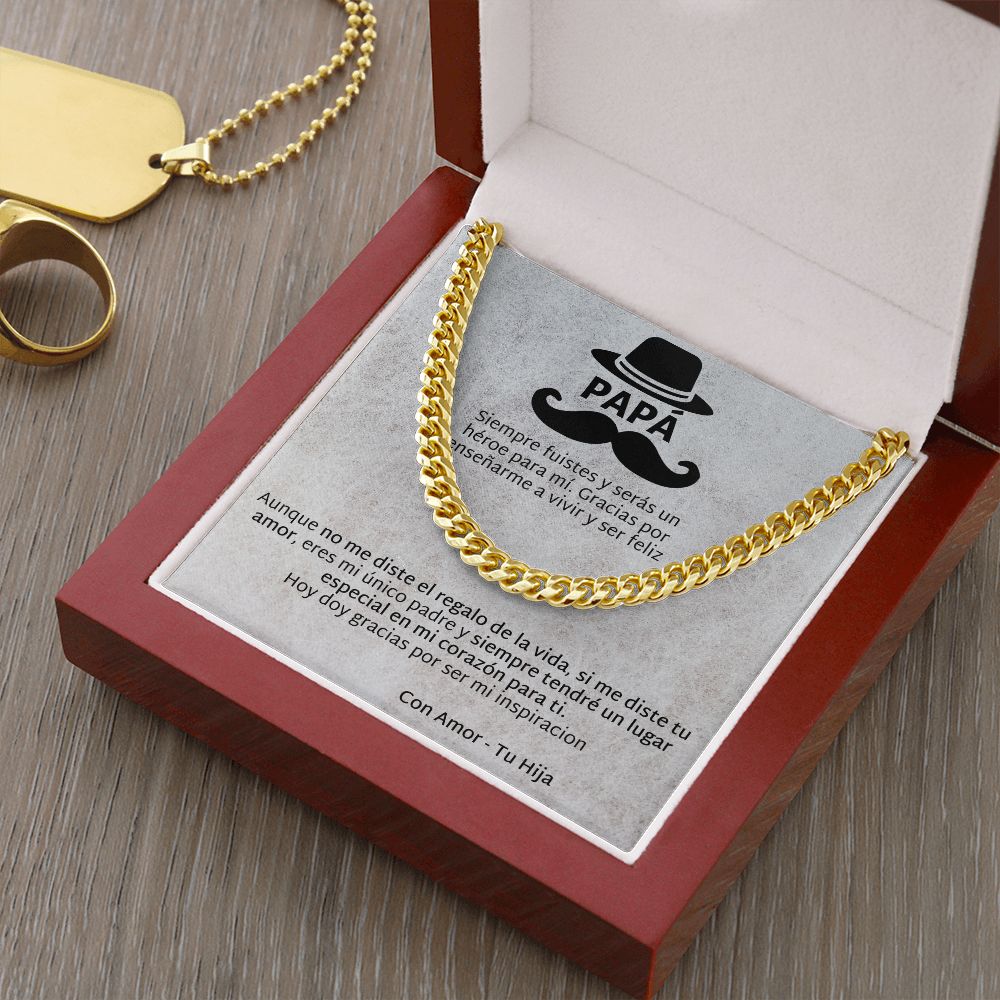 Regalo Para Papá de Hija Father and Daughter Necklace Gift Set