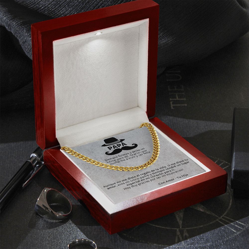 Regalo Para Papá de Hija Father and Daughter Necklace Gift Set