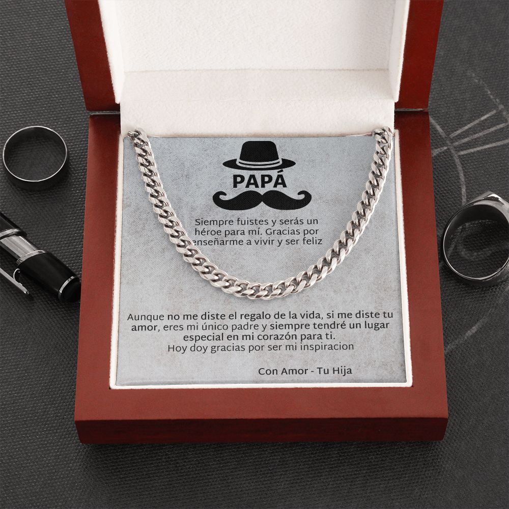 Regalo Para Papá de Hija Father and Daughter Necklace Gift Set