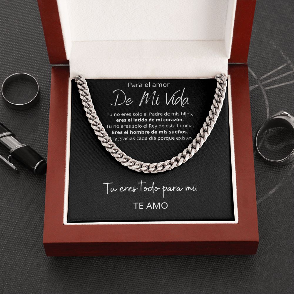Collar De Regalo Para Esposo Cuban Link Luxury Box Length Extension