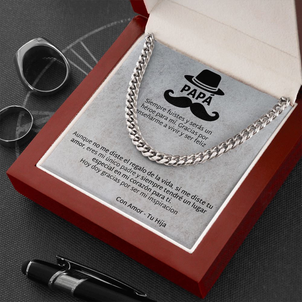 Regalo Para Papá de Hija Father and Daughter Necklace Gift Set