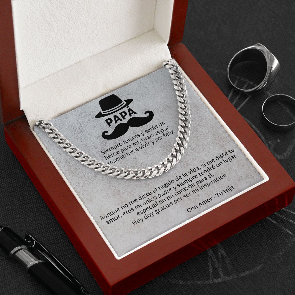 Regalo Para Papá de Hija Father and Daughter Necklace Gift Set