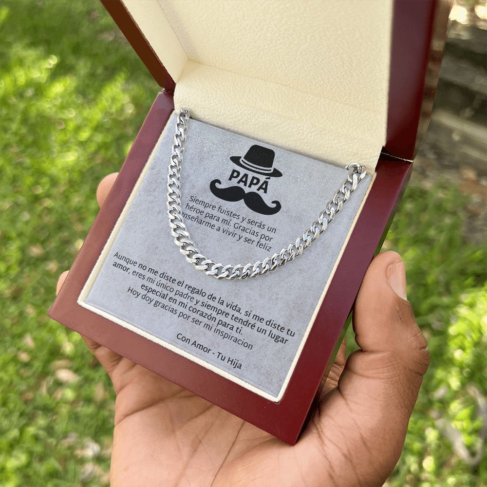 Regalo Para Papá de Hija Father and Daughter Necklace Gift Set