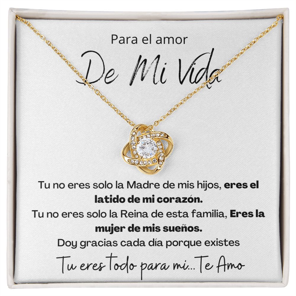 Regalo Para Esposa El Amor De Mi Vida Regalo Para Mujer Joya Collar Mensaje Personalizado Para Madre Joyería Para Mamá, Regalo Aniversario de Esposo Para Esposa