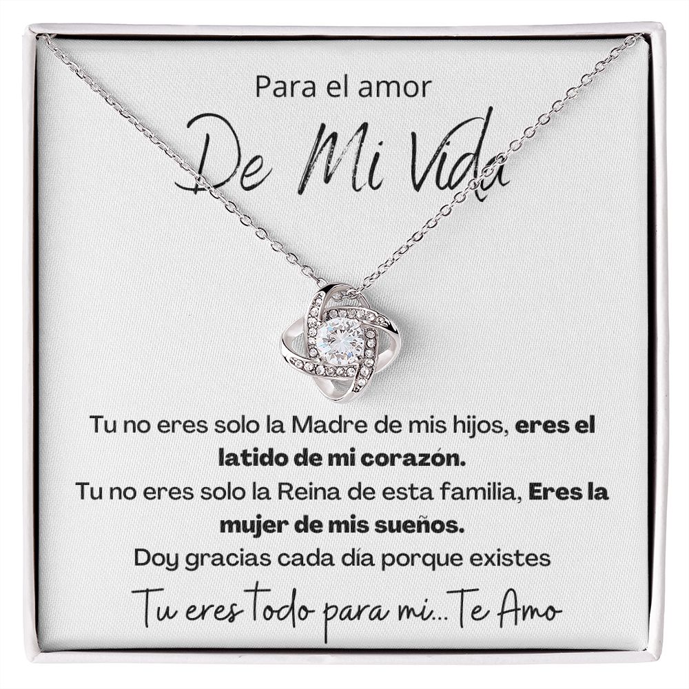 Regalo Para Esposa El Amor De Mi Vida Regalo Para Mujer Joya Collar Mensaje Personalizado Para Madre Joyería Para Mamá, Regalo Aniversario de Esposo Para Esposa