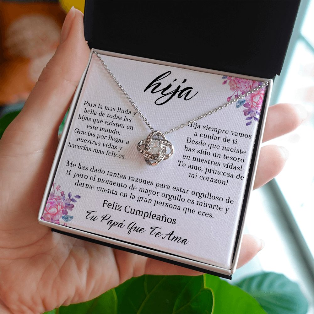 Regalo Para Hija De Padre Para Hija Regalo Para Mi Hija Collar Para Mi Hermosa Hija Joyeria Regalo De Cumpleaños Para Mujer Mensaje Personalizado Father Daughter Gift