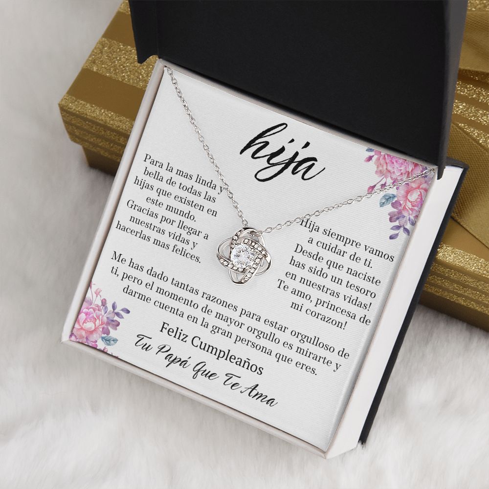 Regalo Para Hija De Padre Para Hija Regalo Para Mi Hija Collar Para Mi Hermosa Hija Joyeria Regalo De Cumpleaños Para Mujer Mensaje Personalizado Father Daughter Gift