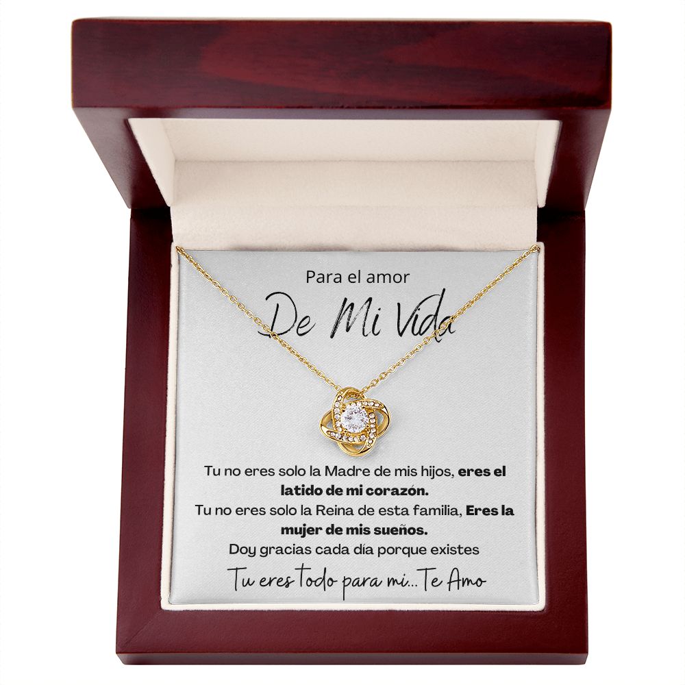 Regalo Para Esposa El Amor De Mi Vida Regalo Para Mujer Joya Collar Mensaje Personalizado Para Madre Joyería Para Mamá, Regalo Aniversario de Esposo Para Esposa