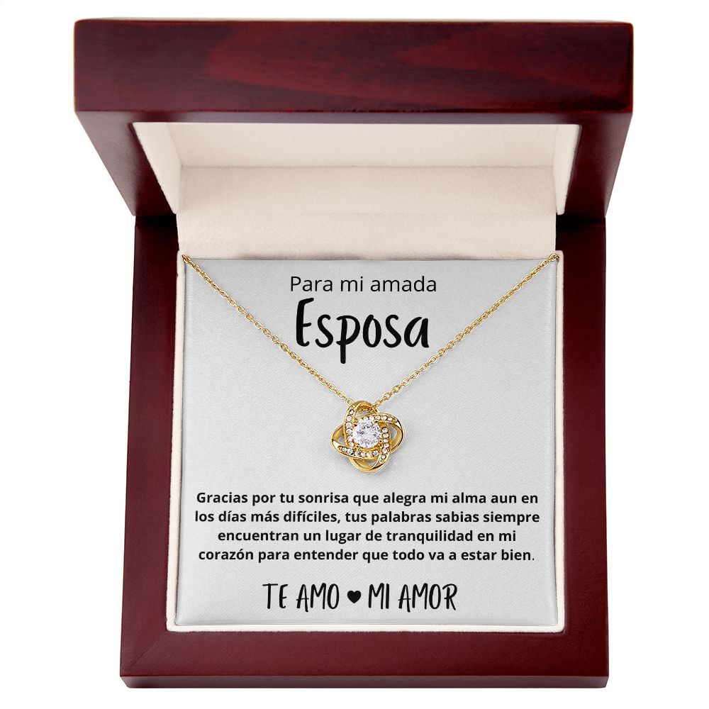 Regalo Para Esposa Gracias Por Tu Sonrisa Collar Con Mensaje Personalizado Para Mi Querida Esposa