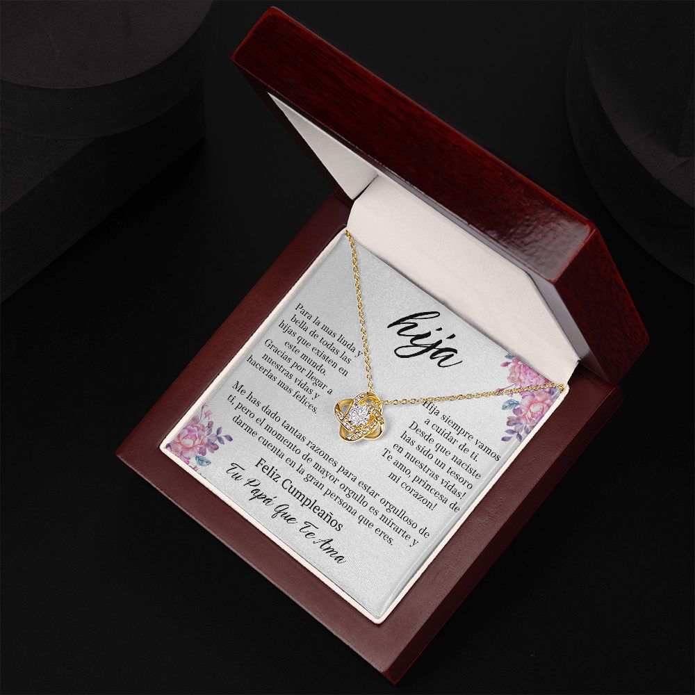 Regalo Para Hija De Padre Para Hija Regalo Para Mi Hija Collar Para Mi Hermosa Hija Joyeria Regalo De Cumpleaños Para Mujer Mensaje Personalizado Father Daughter Gift