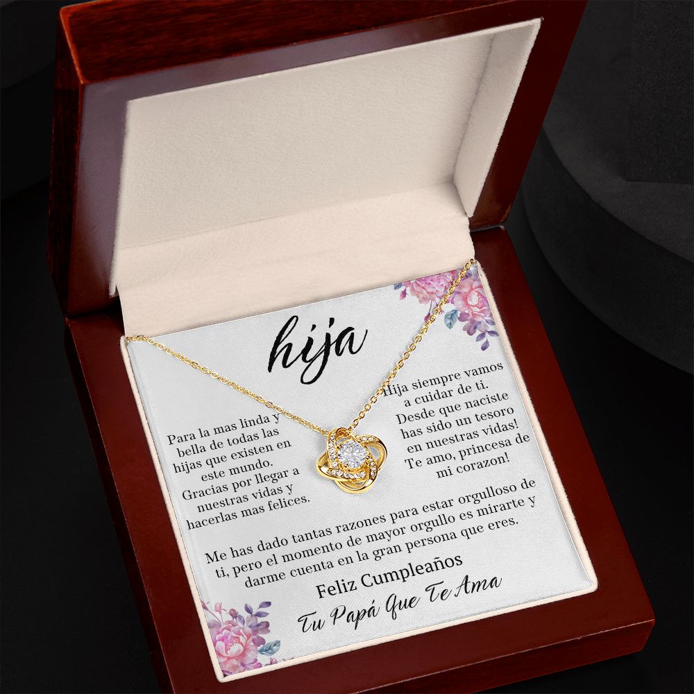 Regalo Para Hija De Padre Para Hija Regalo Para Mi Hija Collar Para Mi Hermosa Hija Joyeria Regalo De Cumpleaños Para Mujer Mensaje Personalizado Father Daughter Gift