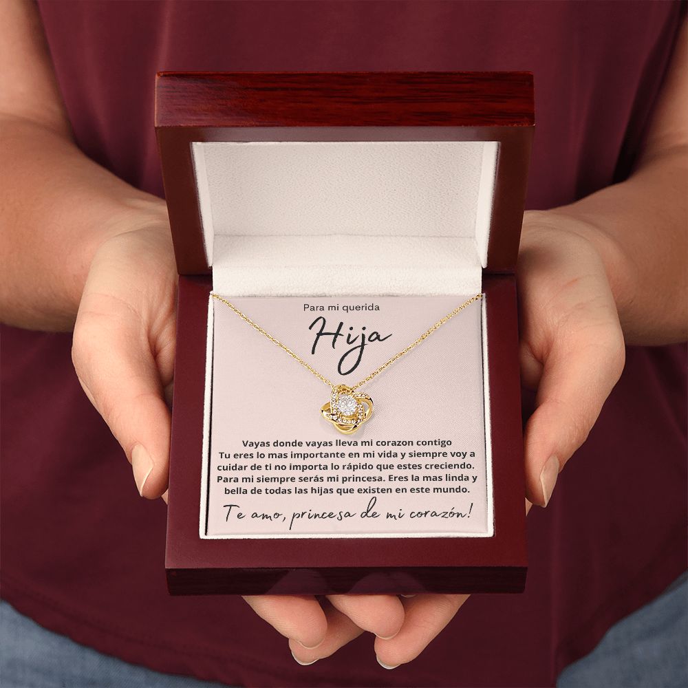 Para Mi Querida Hija De Papa Joya De Mujer Con Colgante y Caja De Regalo Con Mensaje Personalizado Saludo Cumpleaños Para Hija