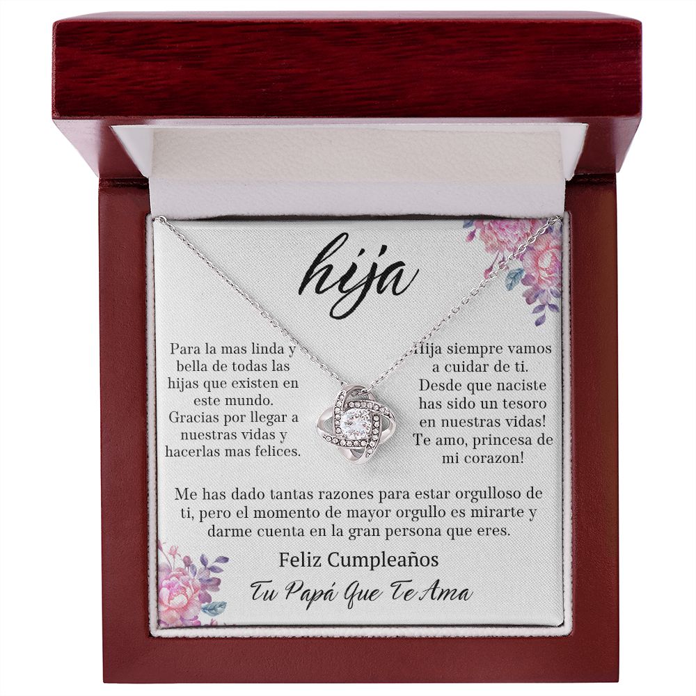Regalo Para Hija De Padre Para Hija Regalo Para Mi Hija Collar Para Mi Hermosa Hija Joyeria Regalo De Cumpleaños Para Mujer Mensaje Personalizado Father Daughter Gift