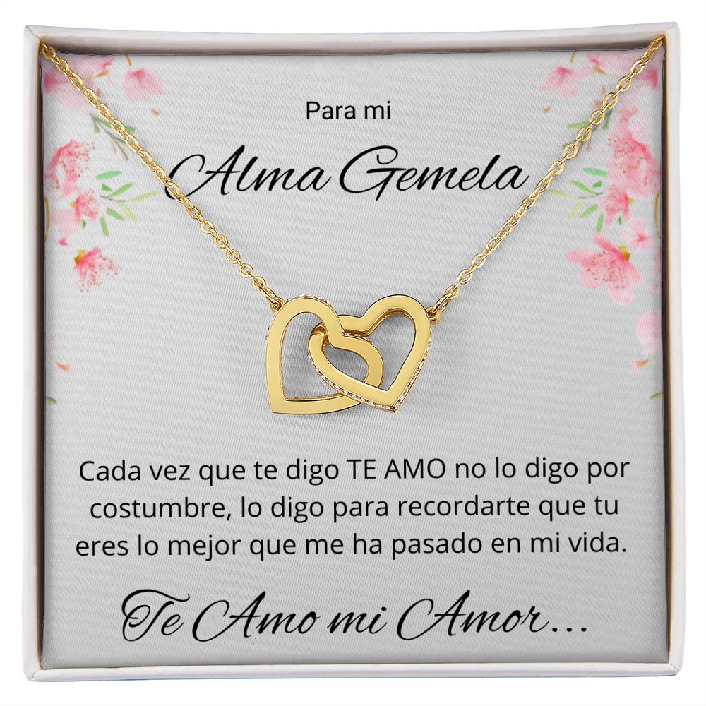 Regalo Esposa Novia Para Mi Alma Gemela Collar De Corazones