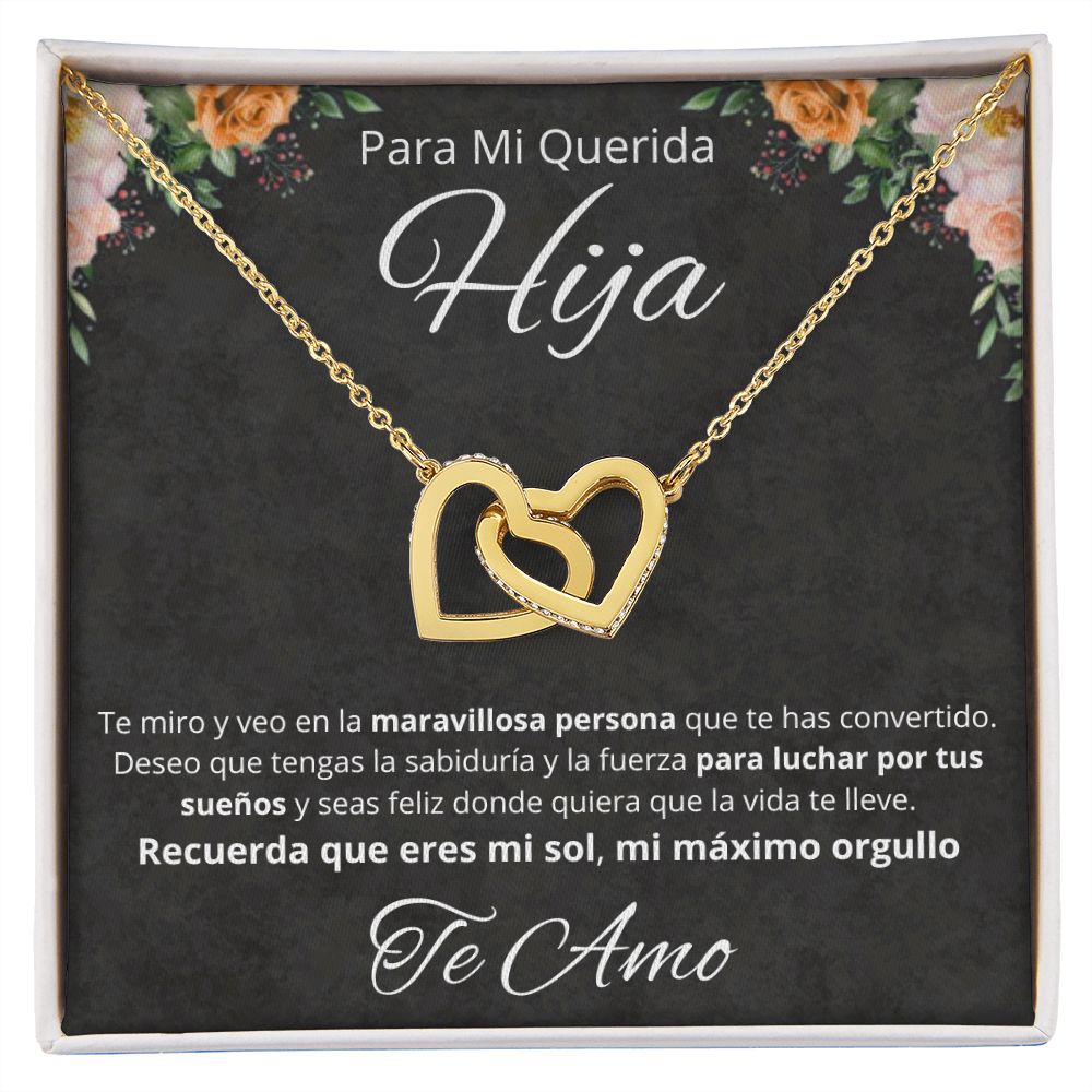 Regalo Para Mi Querida Hija Joya Cumpleaños Quinceañera Collar Mensaje Personalizado De Papa Para Hija Joyería Para Hija De Mamá