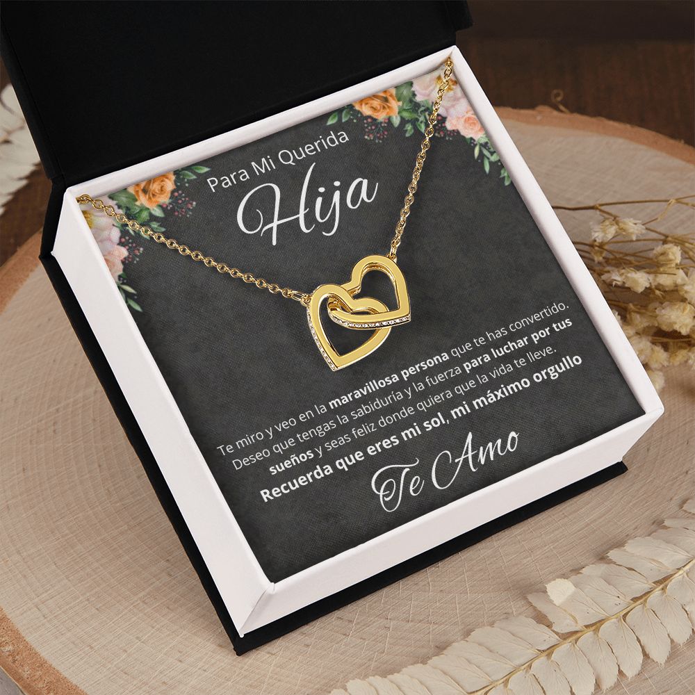 Regalo Para Mi Querida Hija Joya Cumpleaños Quinceañera Collar Mensaje Personalizado De Papa Para Hija Joyería Para Hija De Mamá