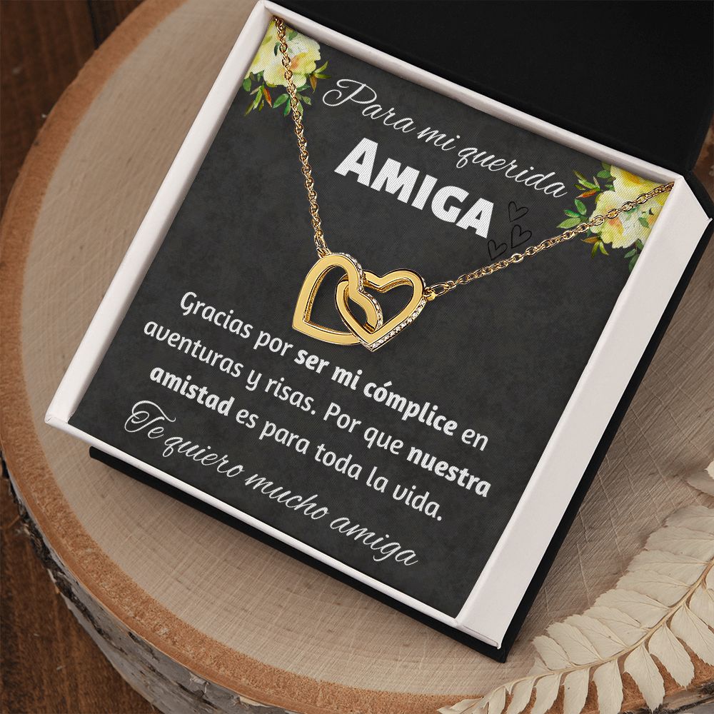 Regalo Para Amiga Collar de Corazones Joya Para Mujer Regalo Cumpleaños Para Mejor Amiga