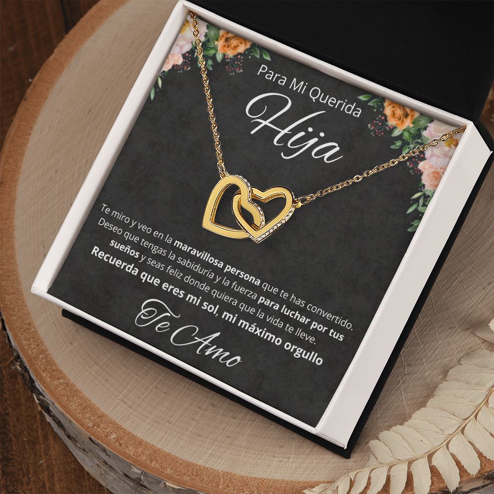 Regalo Para Mi Querida Hija Joya Cumpleaños Quinceañera Collar Mensaje Personalizado De Papa Para Hija Joyería Para Hija De Mamá