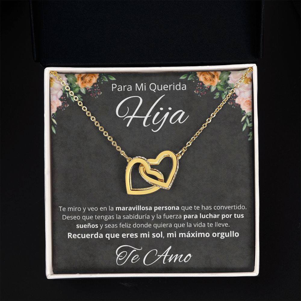 Regalo Para Mi Querida Hija Joya Cumpleaños Quinceañera Collar Mensaje Personalizado De Papa Para Hija Joyería Para Hija De Mamá